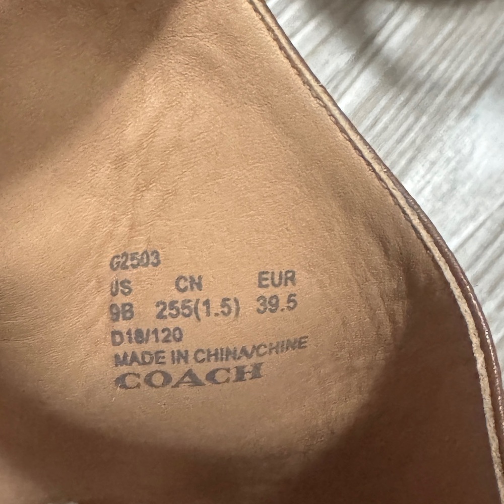 Coach Brown Open-Toe Heels - Picture 4 of 4